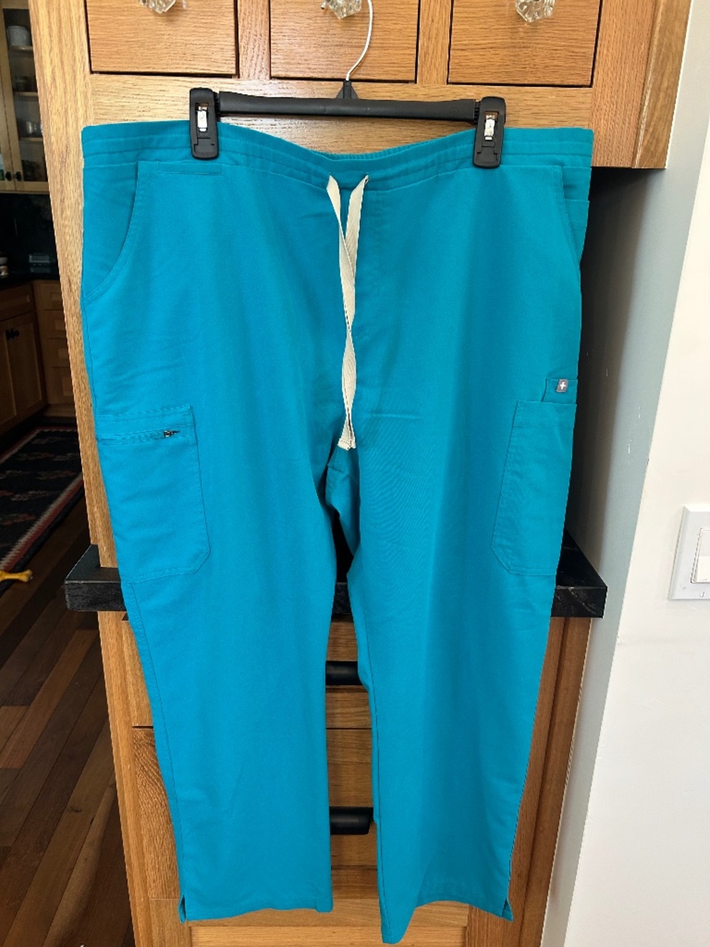 Figs Teal XXL Petite Kade Cargo Pant Scrubs